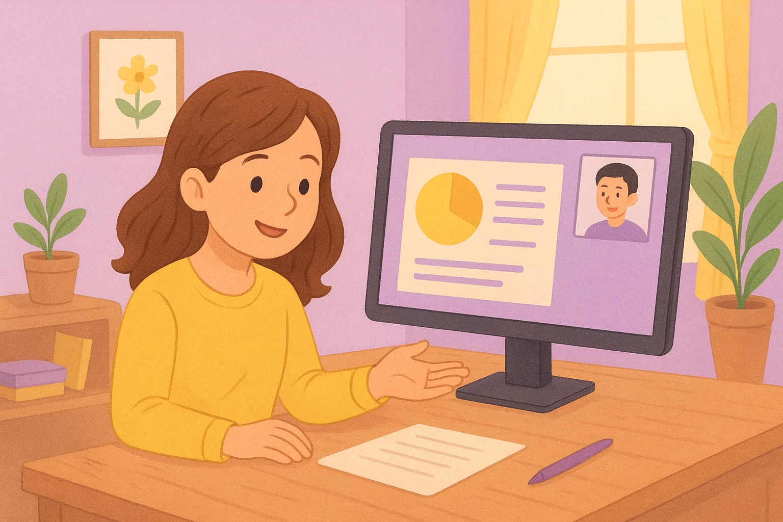 Cozy learning space with children collaborating on a tablet